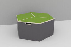 Hexa Box med grøn top