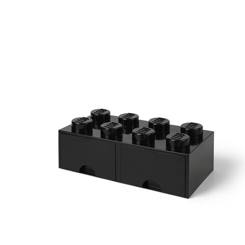 LEGO Opbevaringsskuffe Brick 8 - Sort