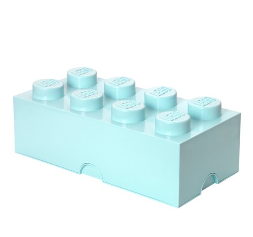 Lego Opbevaringskasse 8 - Aqua Blå