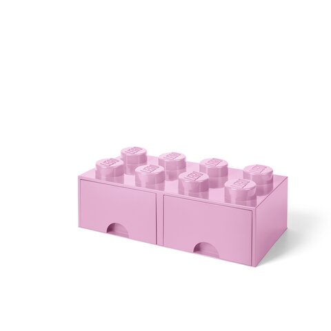 LEGO Opbevaringsskuffe Brick 8 - Lys Pink