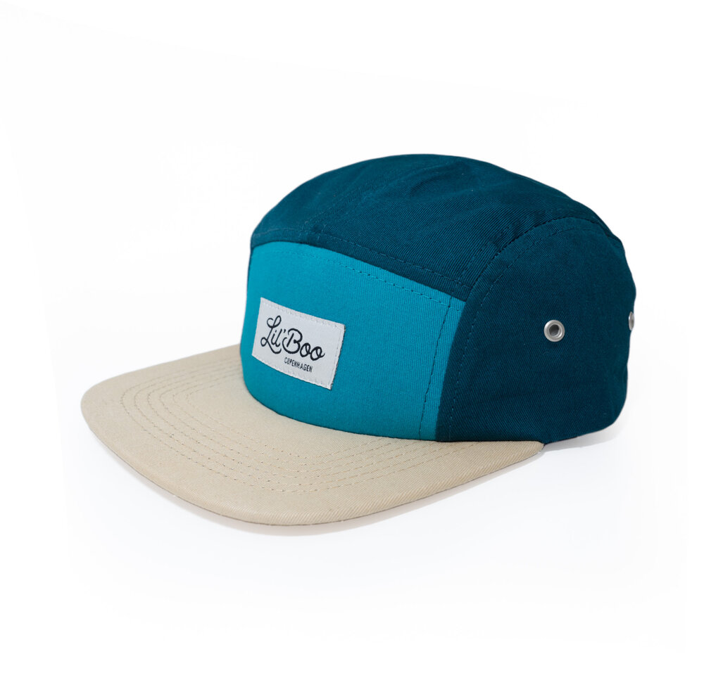 Image of Lil' Boo 5-Panel kasket - Block Green - M (d593e6a2-6cb2-445c-a836-a2403a2cd93c)