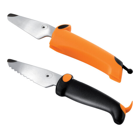 Børnekokkeknivsæt - orange/sort