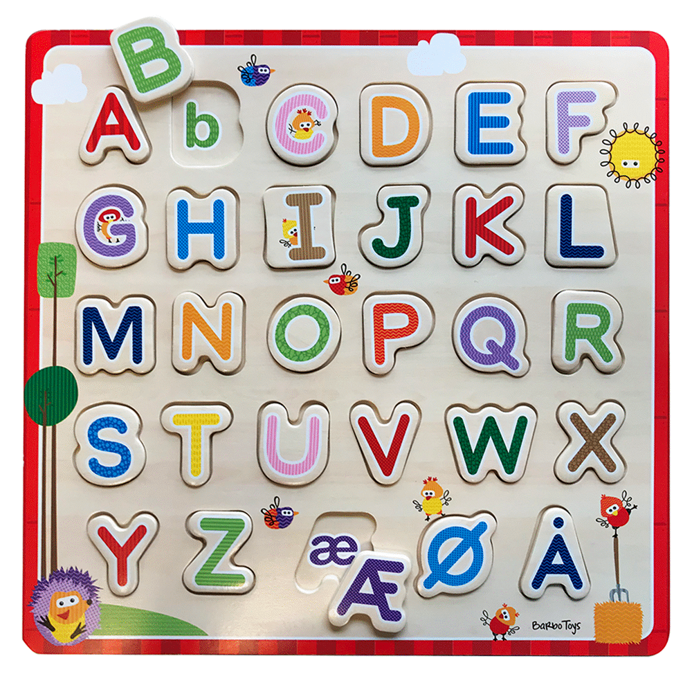 Image of Barbo Toys Wacky Wonders - Træpuslespil - ABC (7b6abac6-4b9c-45c1-b149-71af122ed502)