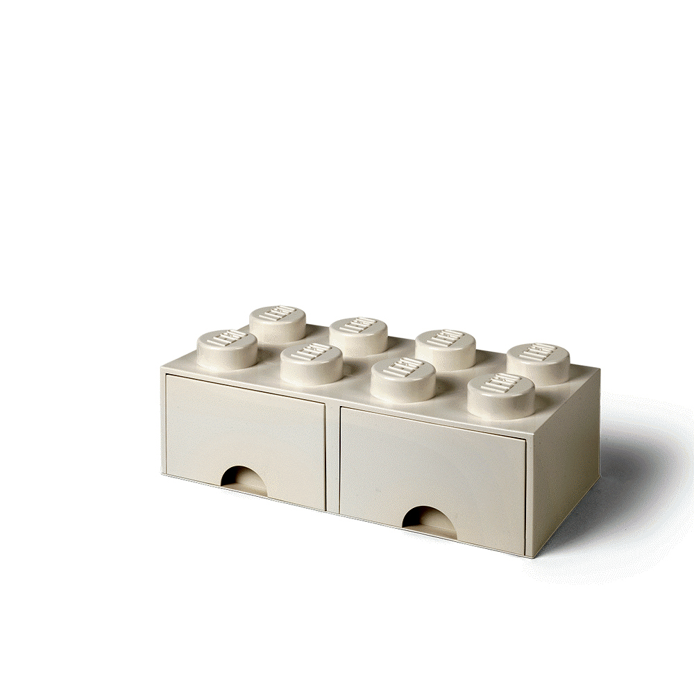 Image of LEGO Storage LEGO Opbevaringsskuffe Brick 8 - Hvid (af1dbeee-811e-4b2d-8dfc-07a741672db3)