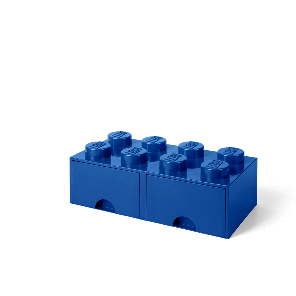 Image of LEGO Storage LEGO Opbevaringsskuffe Brick 8 - Bright Blå (c248c1dd-aa2f-40b0-8248-542a5c30ddda)