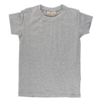 T-Shirt Med Korte Ærmer - Grå Melange
