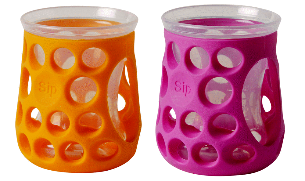 Image of COGNIKIDS Sip Kopper 100 ml. 2 stk. - orange og lyserød (ceabfbfb-aa84-4c65-9092-c368d2e2600f)