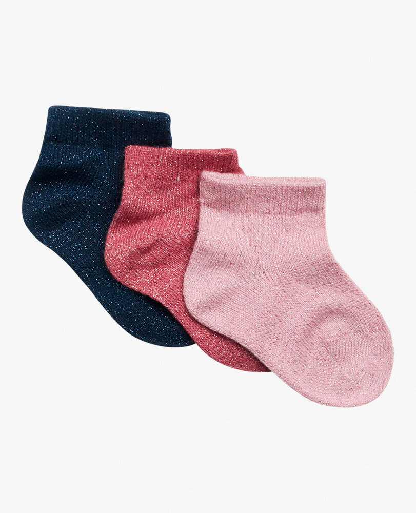Image of Noa Noa miniature Baby 3-pack glitter ankle sock strømper - 841 - 18-24 MDR. (6769eb57-1a0e-4f32-90c5-bb0007f4367d)