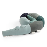 Strikket pude, Sleepy Croc, hazy blue