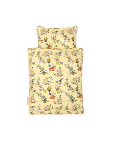 Dukke sengetøj - multi blomst