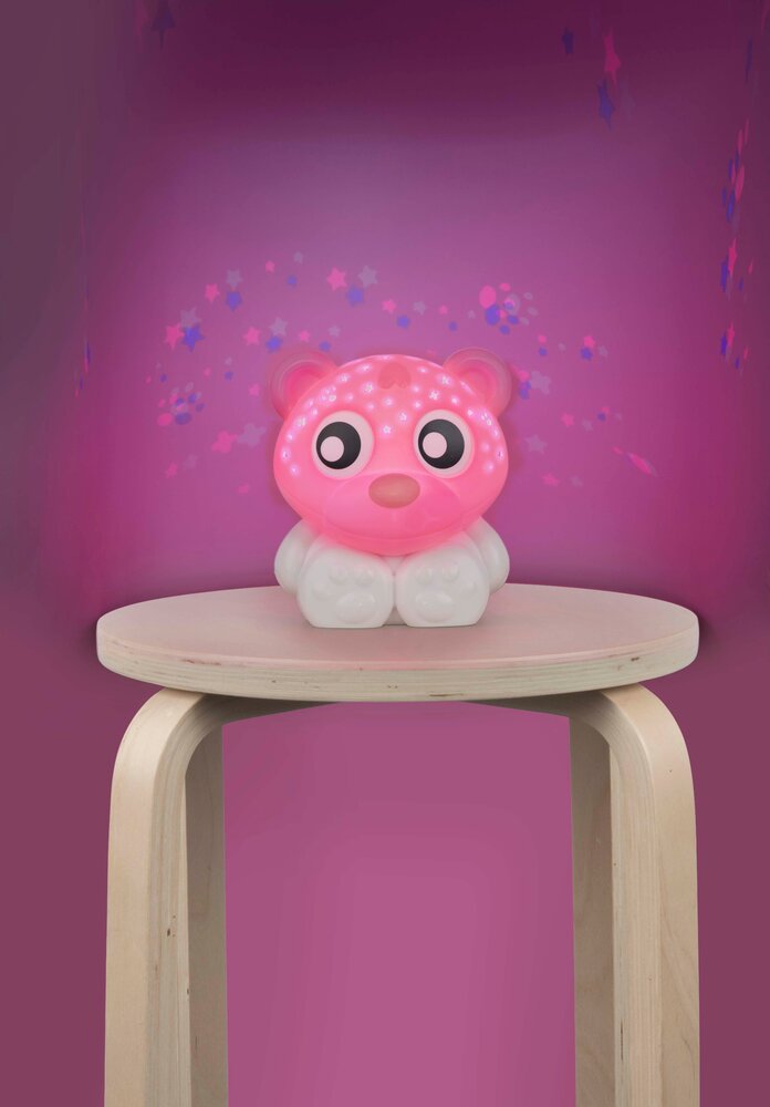 Image of Playgro Godnat Bjørn, Pink/hvid (a48d0f20-1084-4d21-a8a8-96571426c813)