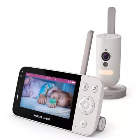 Digital babyalarm med videodisplay