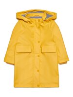 Stationa hooded regnfrakke - yolk yellow