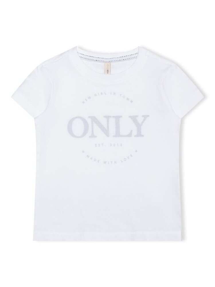 KIDS ONLY Wendy ss logo top - bright white - 104