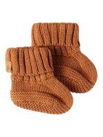 Roo uld knit slippers - bran