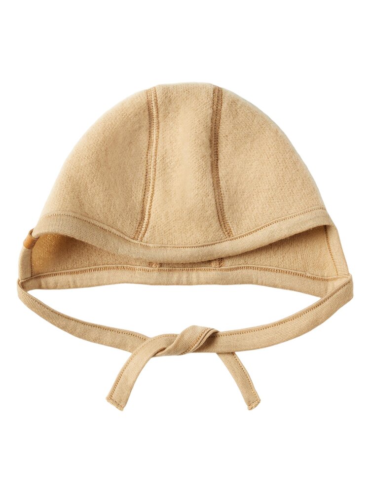 Image of Lil' Atelier Dallas uld knit hat - croissant - 40/44 (b6ccfb8c-12a1-480b-9eca-50df4f448c6a)