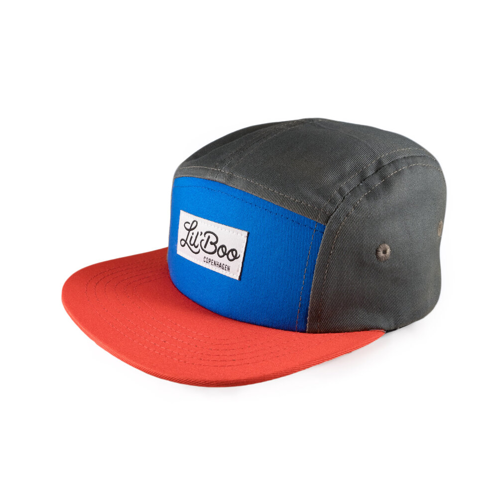 Lil' Boo 5-Panel kasket - Block Red - S