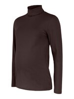 Sia l/s rollneck jersey top - COFFEEBEAN