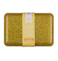 Lunch box - glitter gold