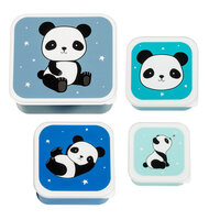 Lunch & snack box sæt - panda