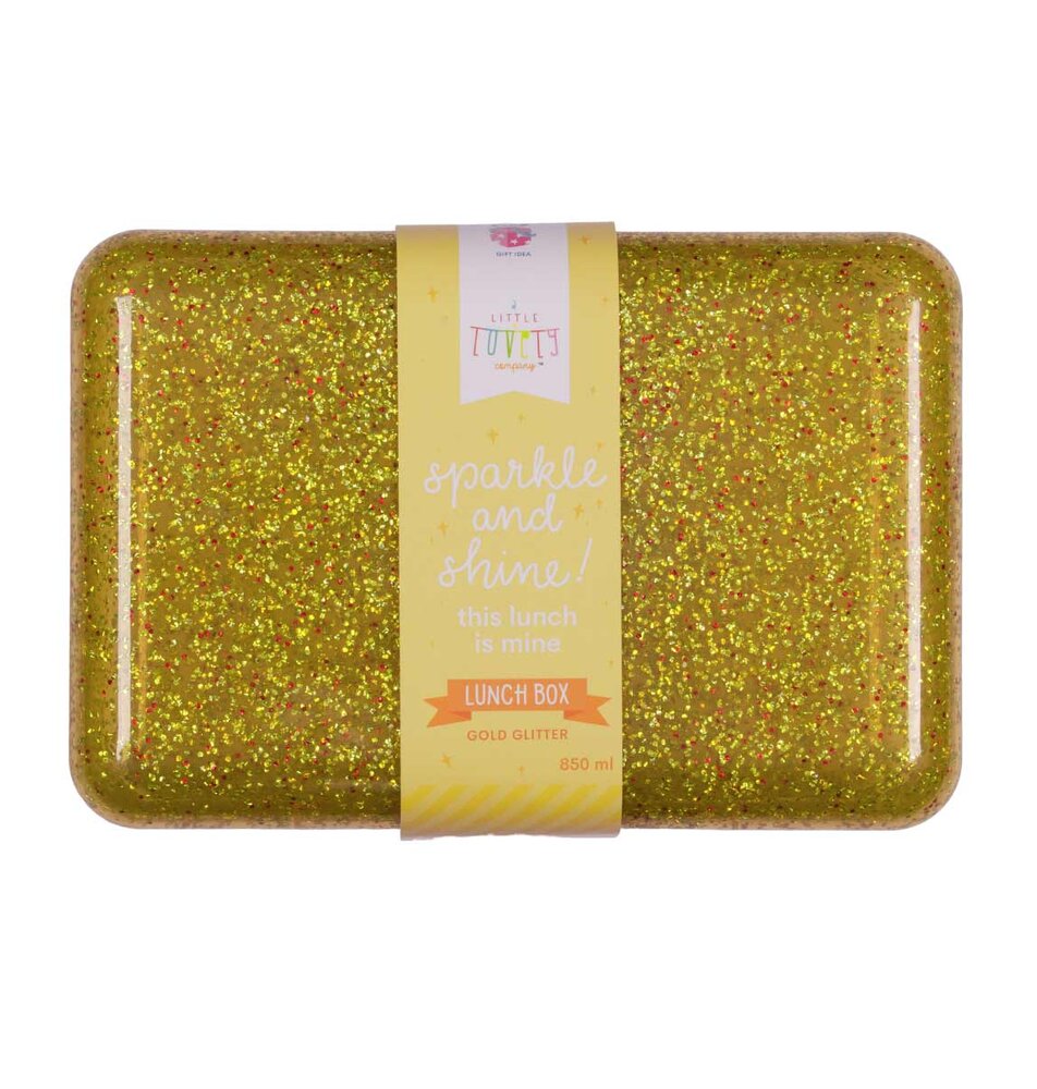 Billede af Lunch box - glitter gold