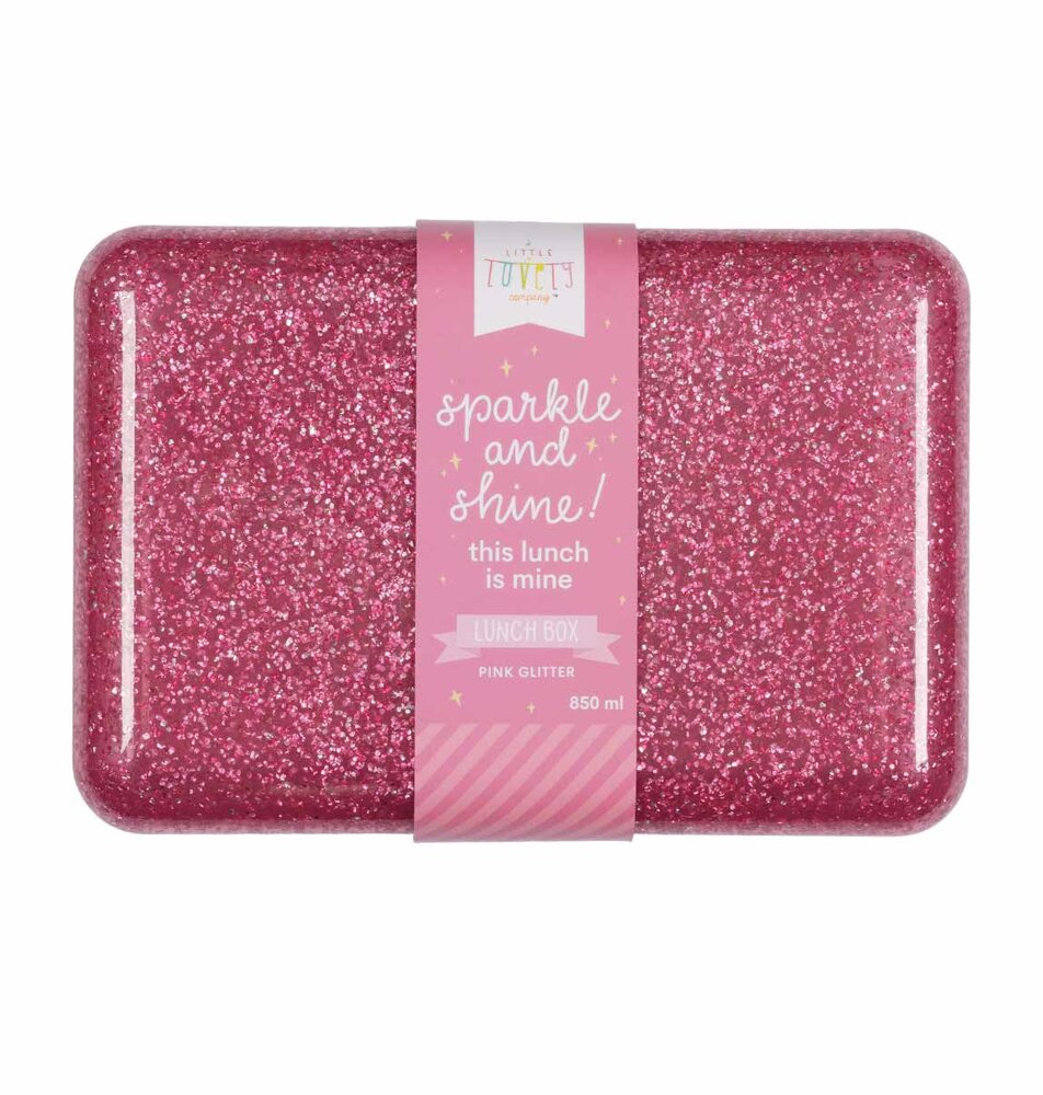 Billede af Lunch box - glitter pink