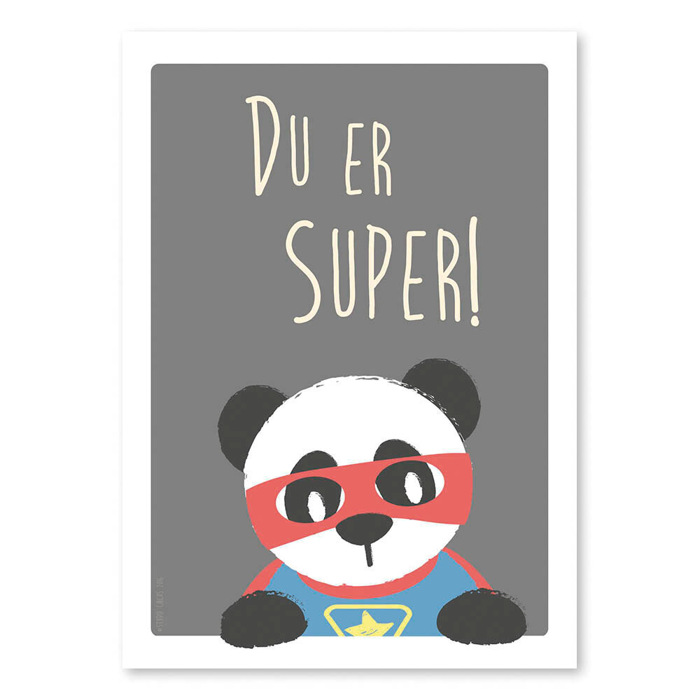 Image of Studio Circus Super Panda Plakat - A4 (0c49b03a-cbdf-4a3c-baaf-ff56dfa408bd)