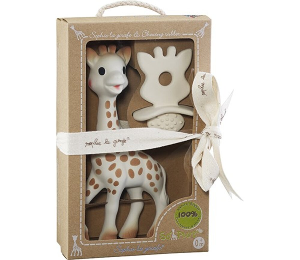 Sophie la Girafe So Pure Giraf - 18 cm. + Natural Bidering