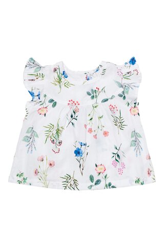 Baby flower field poplin blouse - 549