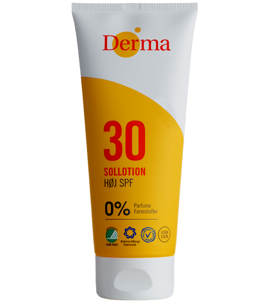 Image of Derma sun sollotion høj SPF30 200 ml. (f4305d1e-44ca-4b3b-8dfa-06a60d5af873)