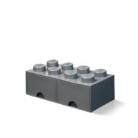 Opbevaringsskuffe brick 8 - dark stone grey