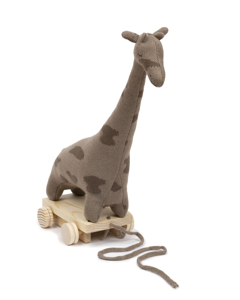 Træk giraf - brun/sand