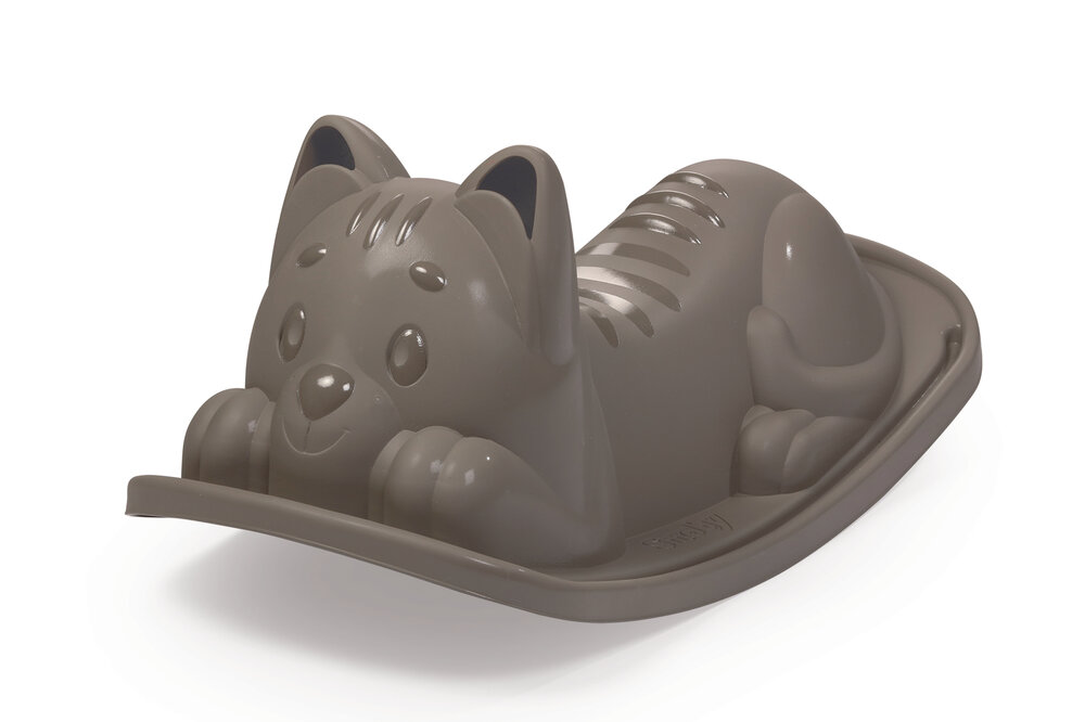 Image of Smoby Vippe i plast - grå kat (f0f5f025-221d-4b4c-9a96-133672e79bee)