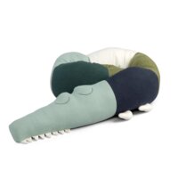 Strikket pude Sleepy Croc - dragon tales