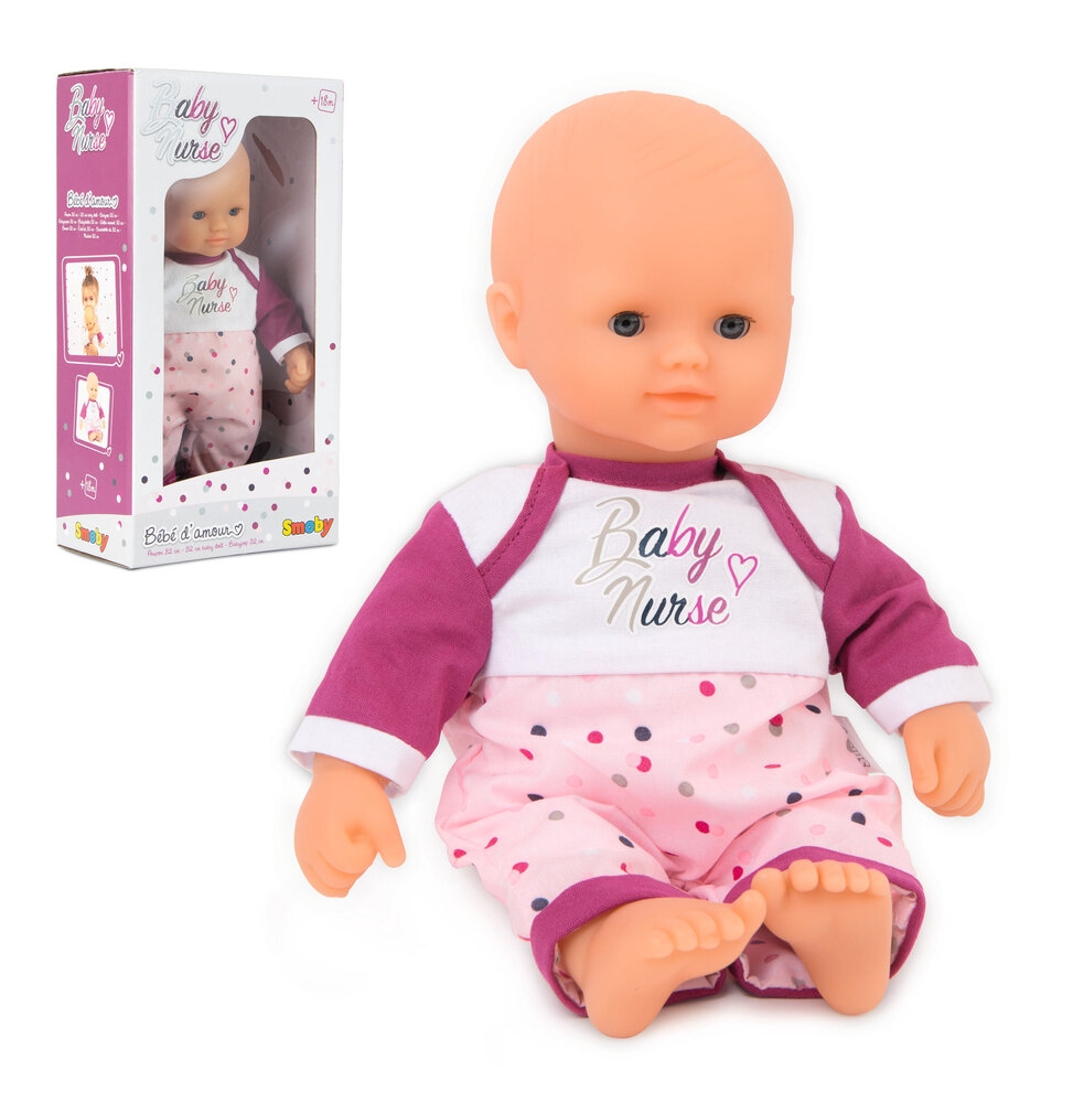 Smoby Baby Nurse - Dukke Med Tøj - 32 Cm