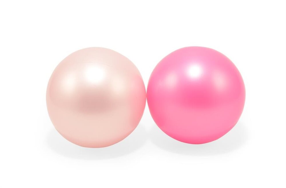 Billede af 2 Plastikbolde i net (lyserød og pink)
