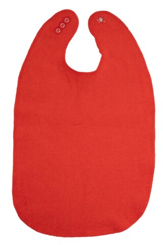 Frottesmæk med trykknapper 50x30 cm - rød