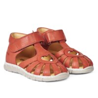 Sandal med velcrolukning - Coral