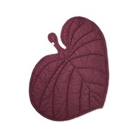 Leaf Tæppe - Burgundy Rød
