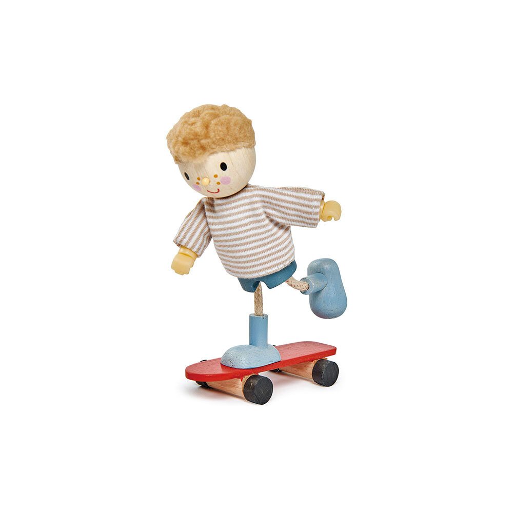 Billede af Dukkehusfigur - Edward og skateboard